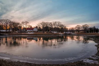 Great Island at Sunset. 5 to 6 pm. 27° F. Feb 19, 2025. Darien, CT